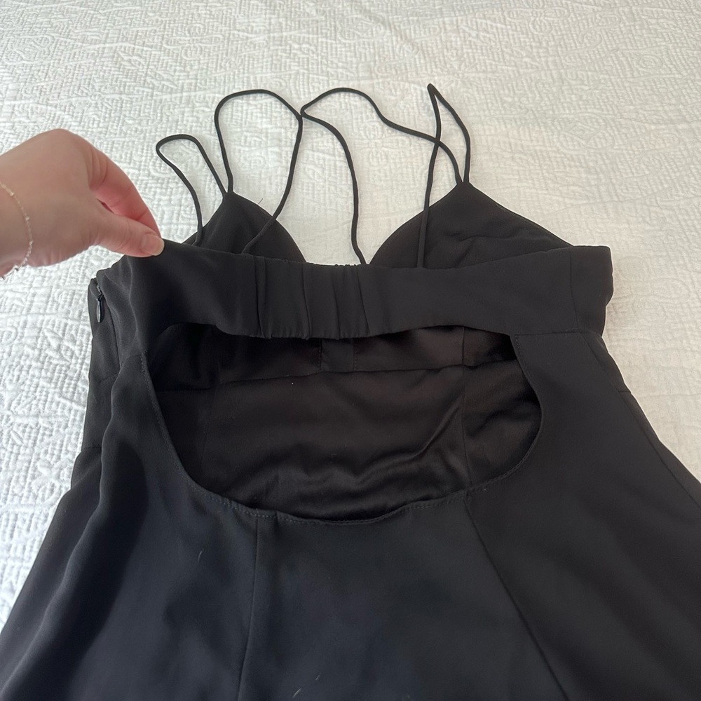 Express Black Spaghetti Strap Backless Sundress - image 4